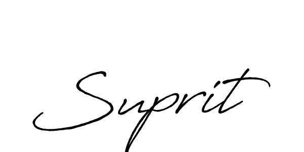 How to make Suprit name signature. Use Antro_Vectra_Bolder style for creating short signs online. This is the latest handwritten sign. Suprit signature style 7 images and pictures png