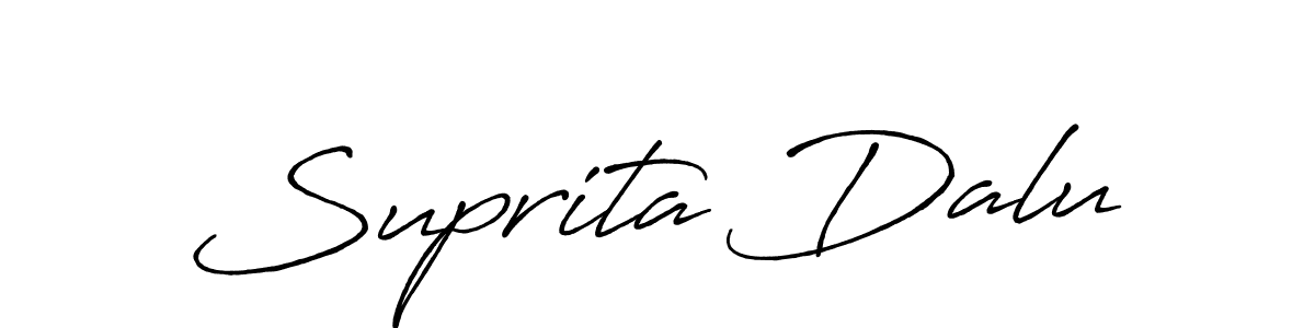 Once you've used our free online signature maker to create your best signature Antro_Vectra_Bolder style, it's time to enjoy all of the benefits that Suprita Dalu name signing documents. Suprita Dalu signature style 7 images and pictures png