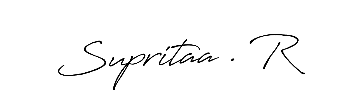 Design your own signature with our free online signature maker. With this signature software, you can create a handwritten (Antro_Vectra_Bolder) signature for name Supritaa . R. Supritaa . R signature style 7 images and pictures png