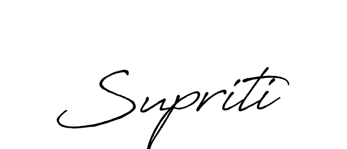 It looks lik you need a new signature style for name Supriti. Design unique handwritten (Antro_Vectra_Bolder) signature with our free signature maker in just a few clicks. Supriti signature style 7 images and pictures png