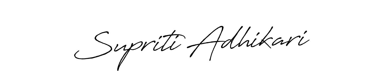 Make a beautiful signature design for name Supriti Adhikari. Use this online signature maker to create a handwritten signature for free. Supriti Adhikari signature style 7 images and pictures png