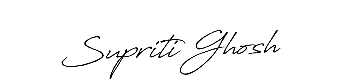 Supriti Ghosh stylish signature style. Best Handwritten Sign (Antro_Vectra_Bolder) for my name. Handwritten Signature Collection Ideas for my name Supriti Ghosh. Supriti Ghosh signature style 7 images and pictures png