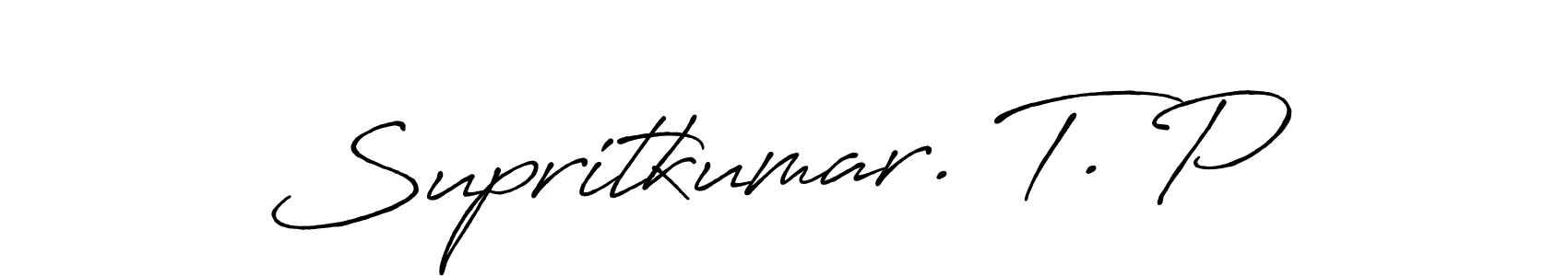 Use a signature maker to create a handwritten signature online. With this signature software, you can design (Antro_Vectra_Bolder) your own signature for name Supritkumar. T. P. Supritkumar. T. P signature style 7 images and pictures png