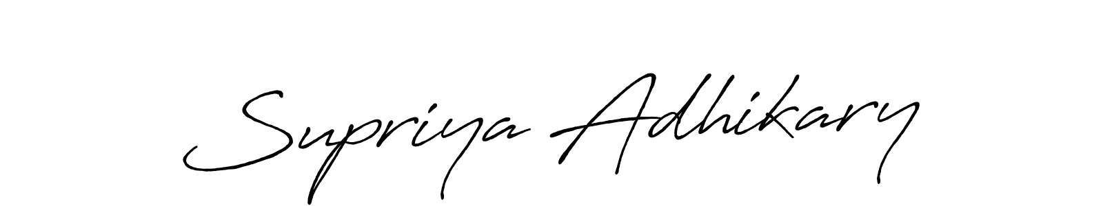 You should practise on your own different ways (Antro_Vectra_Bolder) to write your name (Supriya Adhikary) in signature. don't let someone else do it for you. Supriya Adhikary signature style 7 images and pictures png
