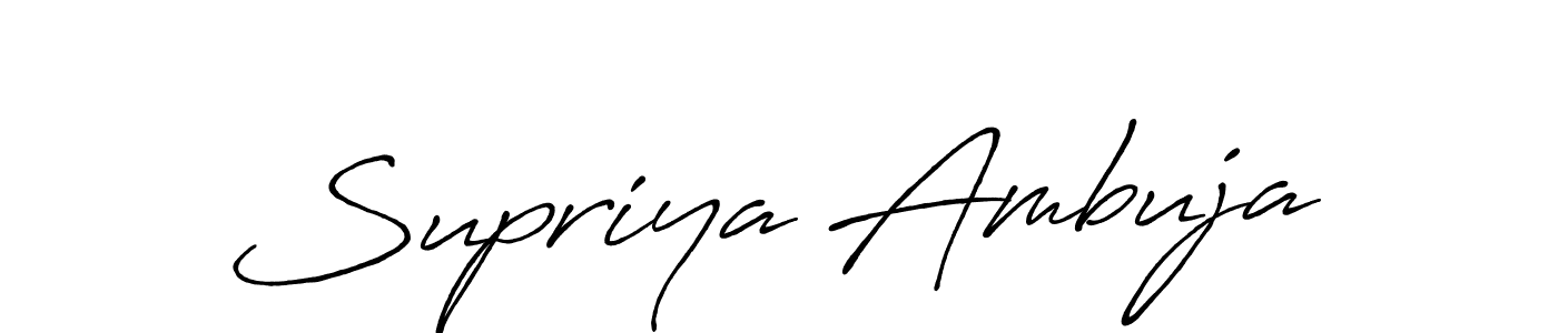 It looks lik you need a new signature style for name Supriya Ambuja. Design unique handwritten (Antro_Vectra_Bolder) signature with our free signature maker in just a few clicks. Supriya Ambuja signature style 7 images and pictures png