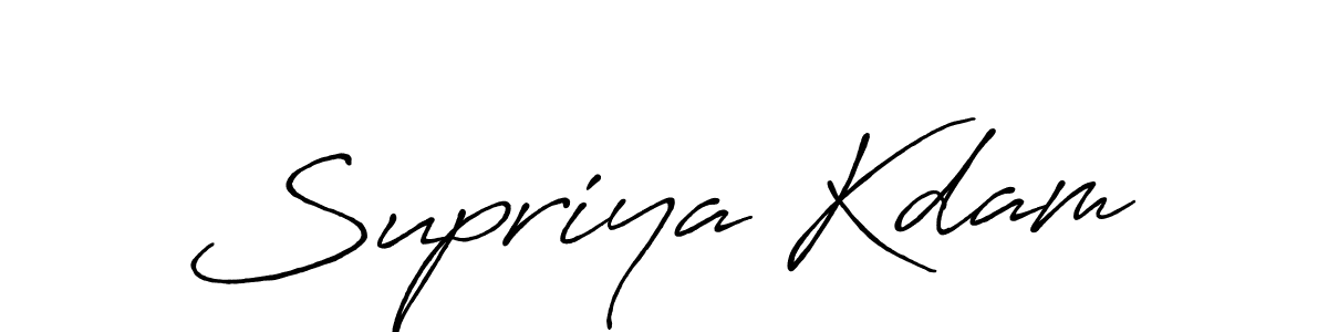 if you are searching for the best signature style for your name Supriya Kdam. so please give up your signature search. here we have designed multiple signature styles  using Antro_Vectra_Bolder. Supriya Kdam signature style 7 images and pictures png