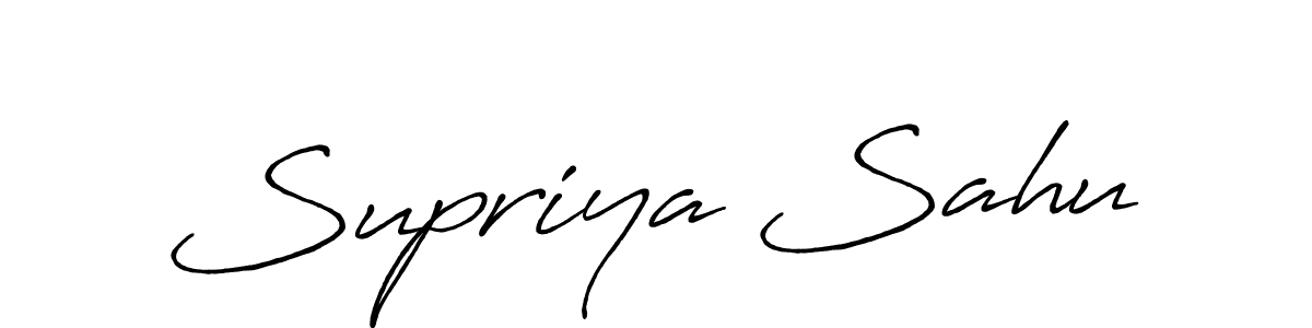 Supriya Sahu stylish signature style. Best Handwritten Sign (Antro_Vectra_Bolder) for my name. Handwritten Signature Collection Ideas for my name Supriya Sahu. Supriya Sahu signature style 7 images and pictures png