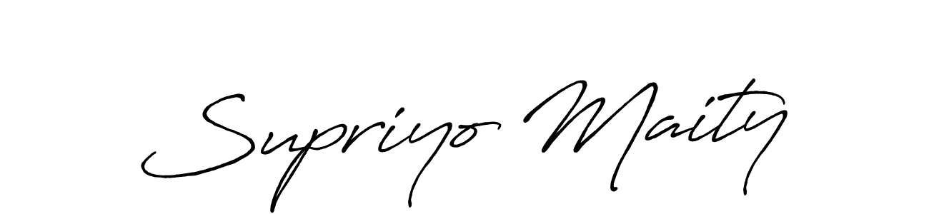 How to make Supriyo Maity signature? Antro_Vectra_Bolder is a professional autograph style. Create handwritten signature for Supriyo Maity name. Supriyo Maity signature style 7 images and pictures png