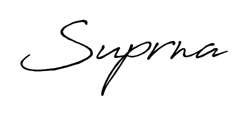Transform the name Suprna into a signature masterpiece using Antro_Vectra_Bolder font. Ideal for photographers, artists, and creators looking for watermarks. Suprna signature style 7 images and pictures png