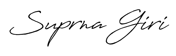 Transform the name Suprna Giri into a signature masterpiece using Antro_Vectra_Bolder font. Ideal for photographers, artists, and creators looking for watermarks. Suprna Giri signature style 7 images and pictures png