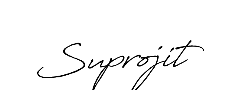 Also we have Suprojit name is the best signature style. Create professional handwritten signature collection using Antro_Vectra_Bolder autograph style. Suprojit signature style 7 images and pictures png