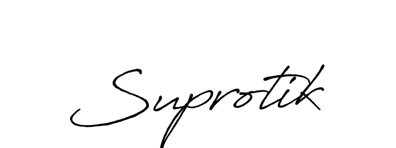 How to make Suprotik name signature. Use Antro_Vectra_Bolder style for creating short signs online. This is the latest handwritten sign. Suprotik signature style 7 images and pictures png