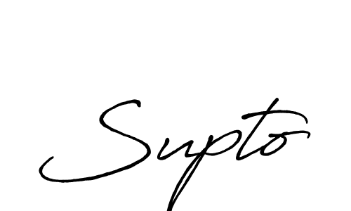 How to make Supto name signature. Use Antro_Vectra_Bolder style for creating short signs online. This is the latest handwritten sign. Supto signature style 7 images and pictures png