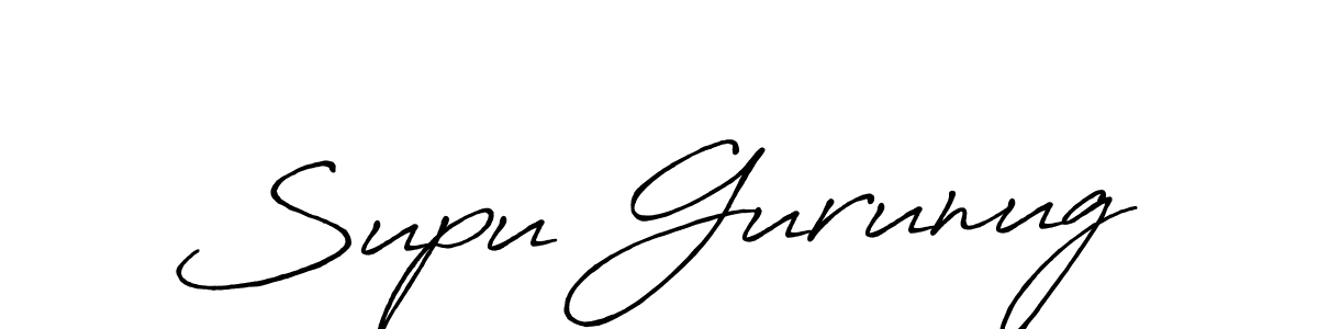 Antro_Vectra_Bolder is a professional signature style that is perfect for those who want to add a touch of class to their signature. It is also a great choice for those who want to make their signature more unique. Get Supu Gurunug name to fancy signature for free. Supu Gurunug signature style 7 images and pictures png