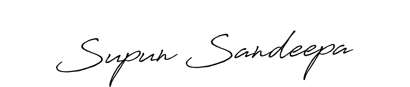 It looks lik you need a new signature style for name Supun Sandeepa. Design unique handwritten (Antro_Vectra_Bolder) signature with our free signature maker in just a few clicks. Supun Sandeepa signature style 7 images and pictures png