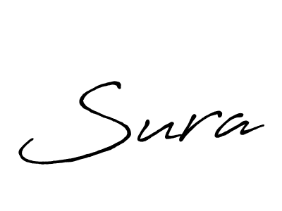 Create a beautiful signature design for name Sura. With this signature (Antro_Vectra_Bolder) fonts, you can make a handwritten signature for free. Sura signature style 7 images and pictures png