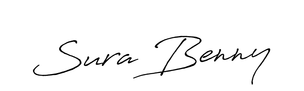 Use a signature maker to create a handwritten signature online. With this signature software, you can design (Antro_Vectra_Bolder) your own signature for name Sura Benny. Sura Benny signature style 7 images and pictures png