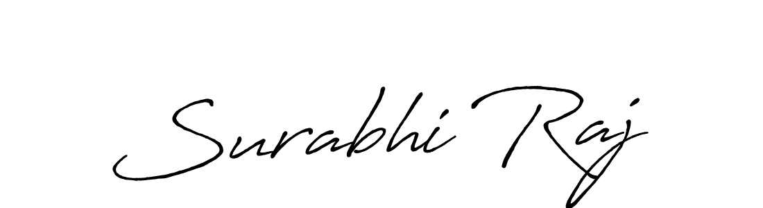 Surabhi Raj stylish signature style. Best Handwritten Sign (Antro_Vectra_Bolder) for my name. Handwritten Signature Collection Ideas for my name Surabhi Raj. Surabhi Raj signature style 7 images and pictures png