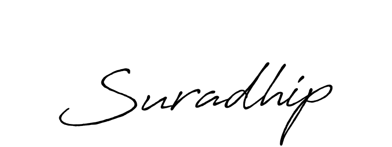 How to Draw Suradhip signature style? Antro_Vectra_Bolder is a latest design signature styles for name Suradhip. Suradhip signature style 7 images and pictures png