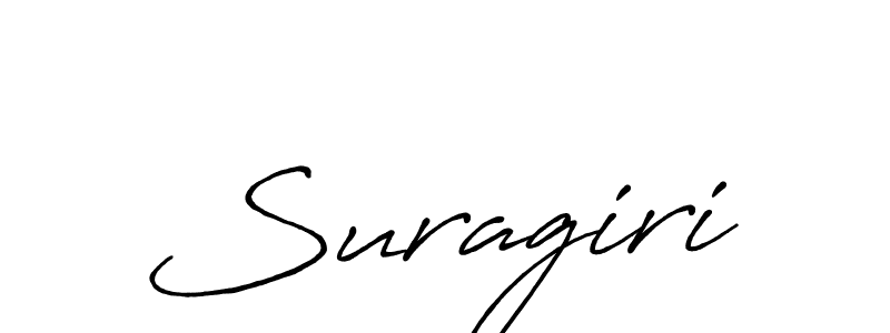 Use a signature maker to create a handwritten signature online. With this signature software, you can design (Antro_Vectra_Bolder) your own signature for name Suragiri. Suragiri signature style 7 images and pictures png