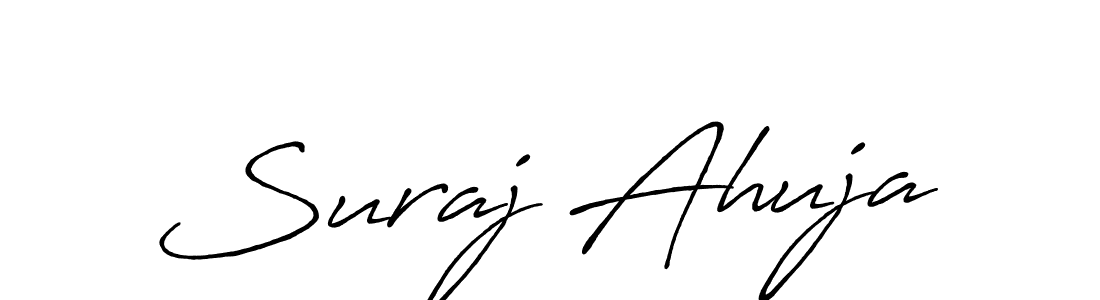 It looks lik you need a new signature style for name Suraj Ahuja. Design unique handwritten (Antro_Vectra_Bolder) signature with our free signature maker in just a few clicks. Suraj Ahuja signature style 7 images and pictures png