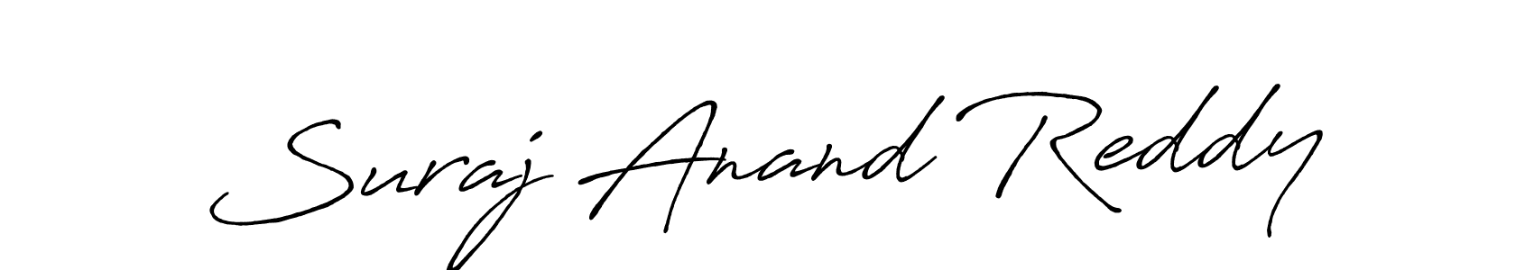Antro_Vectra_Bolder is a professional signature style that is perfect for those who want to add a touch of class to their signature. It is also a great choice for those who want to make their signature more unique. Get Suraj Anand Reddy name to fancy signature for free. Suraj Anand Reddy signature style 7 images and pictures png