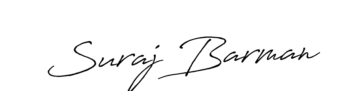 Make a beautiful signature design for name Suraj Barman. With this signature (Antro_Vectra_Bolder) style, you can create a handwritten signature for free. Suraj Barman signature style 7 images and pictures png