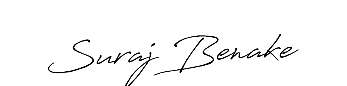 Also we have Suraj Benake name is the best signature style. Create professional handwritten signature collection using Antro_Vectra_Bolder autograph style. Suraj Benake signature style 7 images and pictures png