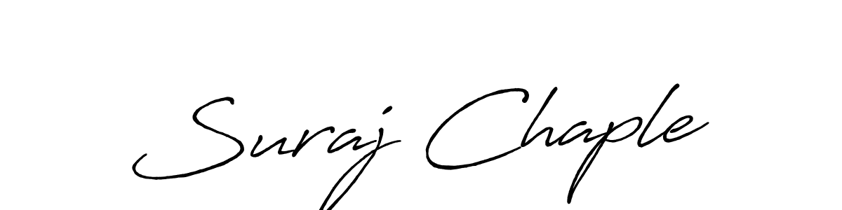 if you are searching for the best signature style for your name Suraj Chaple. so please give up your signature search. here we have designed multiple signature styles  using Antro_Vectra_Bolder. Suraj Chaple signature style 7 images and pictures png