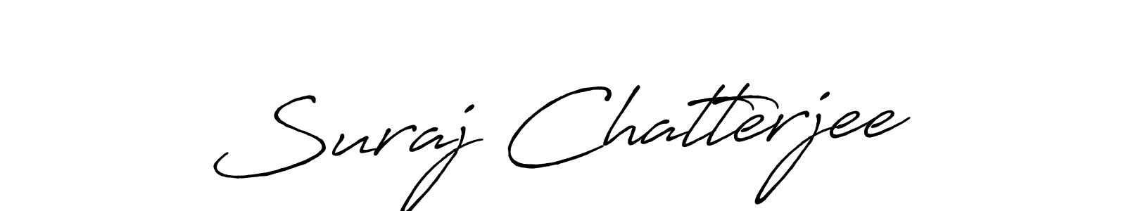 Suraj Chatterjee stylish signature style. Best Handwritten Sign (Antro_Vectra_Bolder) for my name. Handwritten Signature Collection Ideas for my name Suraj Chatterjee. Suraj Chatterjee signature style 7 images and pictures png