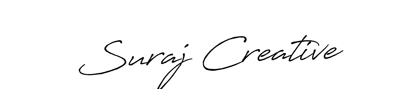 This is the best signature style for the Suraj Creative name. Also you like these signature font (Antro_Vectra_Bolder). Mix name signature. Suraj Creative signature style 7 images and pictures png