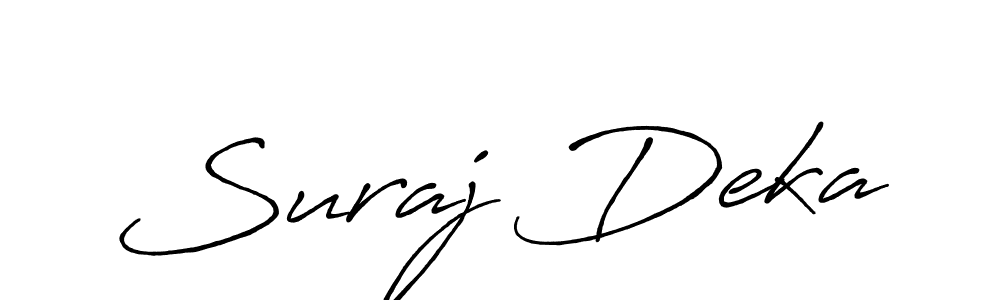 It looks lik you need a new signature style for name Suraj Deka. Design unique handwritten (Antro_Vectra_Bolder) signature with our free signature maker in just a few clicks. Suraj Deka signature style 7 images and pictures png
