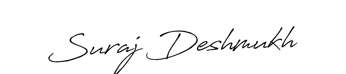 You should practise on your own different ways (Antro_Vectra_Bolder) to write your name (Suraj Deshmukh) in signature. don't let someone else do it for you. Suraj Deshmukh signature style 7 images and pictures png