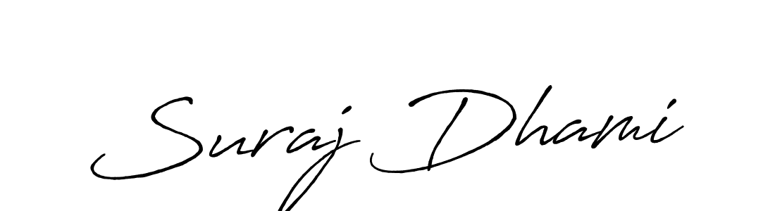 Also we have Suraj Dhami name is the best signature style. Create professional handwritten signature collection using Antro_Vectra_Bolder autograph style. Suraj Dhami signature style 7 images and pictures png