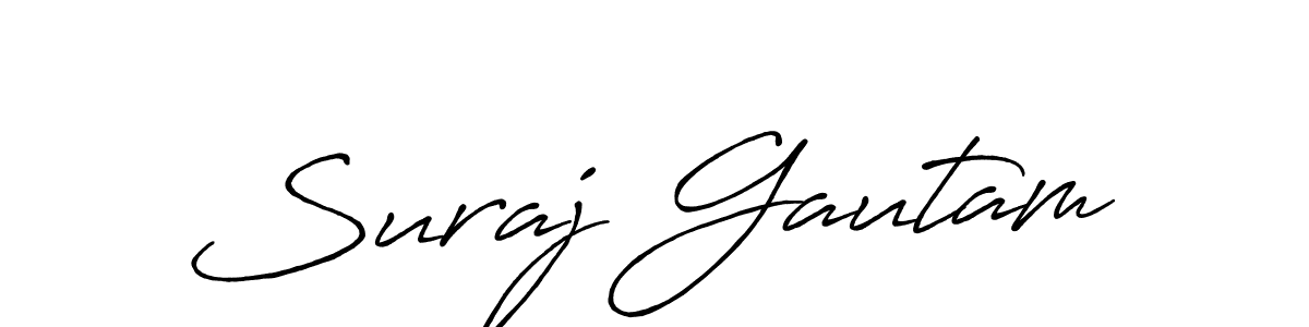 Once you've used our free online signature maker to create your best signature Antro_Vectra_Bolder style, it's time to enjoy all of the benefits that Suraj Gautam name signing documents. Suraj Gautam signature style 7 images and pictures png