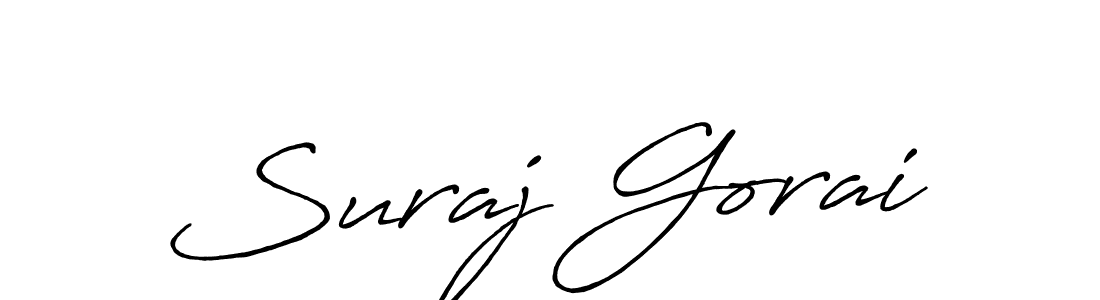 Also we have Suraj Gorai name is the best signature style. Create professional handwritten signature collection using Antro_Vectra_Bolder autograph style. Suraj Gorai signature style 7 images and pictures png