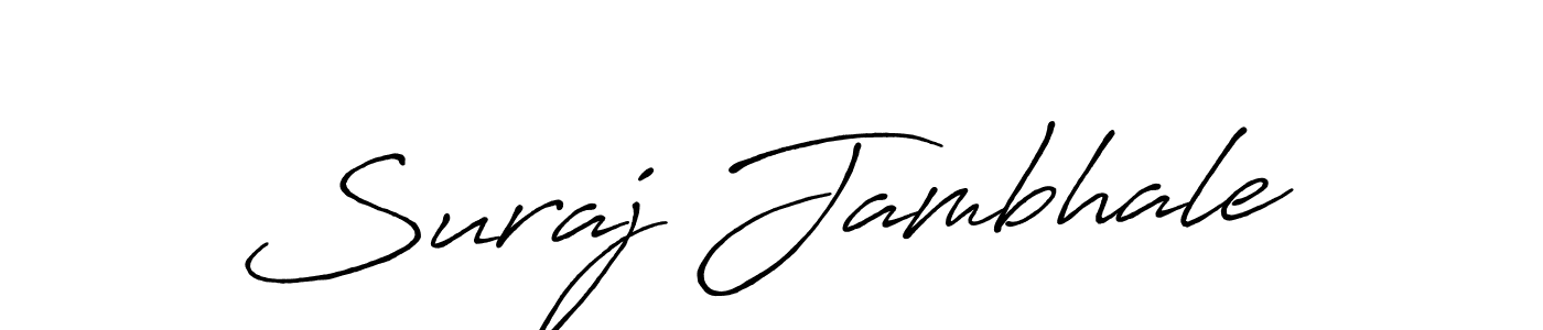 You should practise on your own different ways (Antro_Vectra_Bolder) to write your name (Suraj Jambhale) in signature. don't let someone else do it for you. Suraj Jambhale signature style 7 images and pictures png