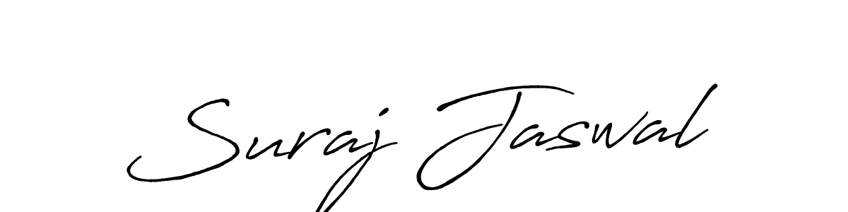 Create a beautiful signature design for name Suraj Jaswal. With this signature (Antro_Vectra_Bolder) fonts, you can make a handwritten signature for free. Suraj Jaswal signature style 7 images and pictures png