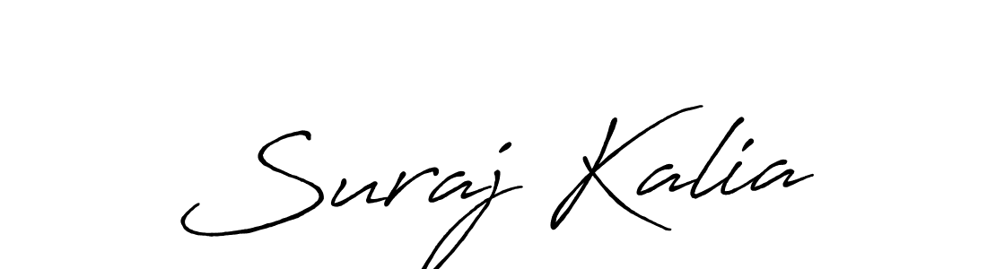 How to make Suraj Kalia signature? Antro_Vectra_Bolder is a professional autograph style. Create handwritten signature for Suraj Kalia name. Suraj Kalia signature style 7 images and pictures png