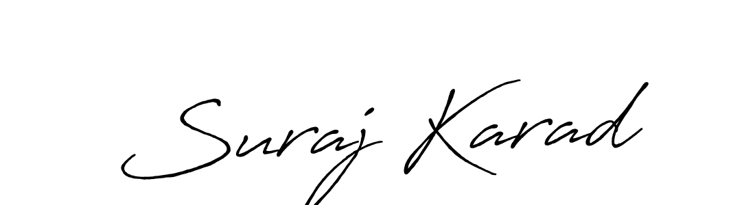 How to make Suraj Karad signature? Antro_Vectra_Bolder is a professional autograph style. Create handwritten signature for Suraj Karad name. Suraj Karad signature style 7 images and pictures png