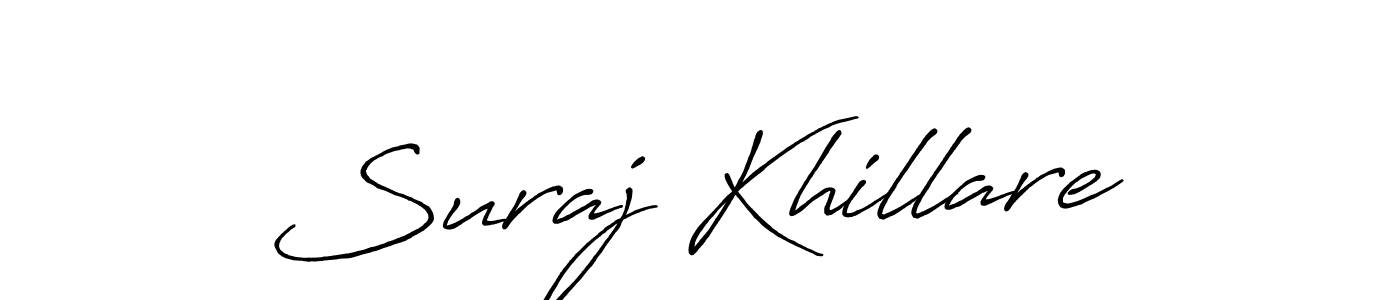 if you are searching for the best signature style for your name Suraj Khillare. so please give up your signature search. here we have designed multiple signature styles  using Antro_Vectra_Bolder. Suraj Khillare signature style 7 images and pictures png