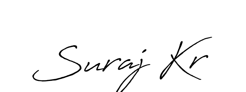 It looks lik you need a new signature style for name Suraj Kr. Design unique handwritten (Antro_Vectra_Bolder) signature with our free signature maker in just a few clicks. Suraj Kr signature style 7 images and pictures png