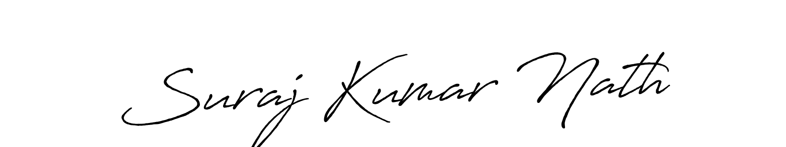 Use a signature maker to create a handwritten signature online. With this signature software, you can design (Antro_Vectra_Bolder) your own signature for name Suraj Kumar Nath. Suraj Kumar Nath signature style 7 images and pictures png