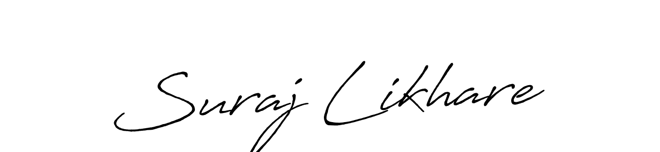 Also we have Suraj Likhare name is the best signature style. Create professional handwritten signature collection using Antro_Vectra_Bolder autograph style. Suraj Likhare signature style 7 images and pictures png