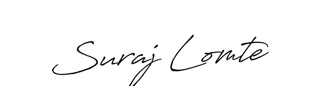 How to make Suraj Lomte signature? Antro_Vectra_Bolder is a professional autograph style. Create handwritten signature for Suraj Lomte name. Suraj Lomte signature style 7 images and pictures png