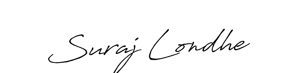 How to make Suraj Londhe signature? Antro_Vectra_Bolder is a professional autograph style. Create handwritten signature for Suraj Londhe name. Suraj Londhe signature style 7 images and pictures png