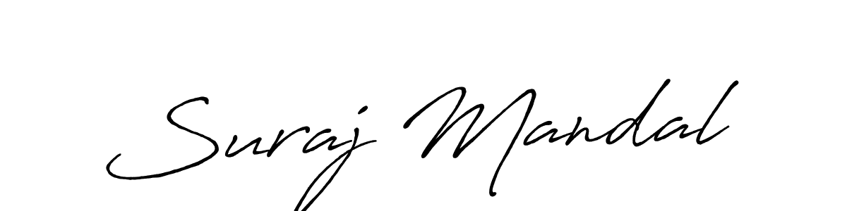 Use a signature maker to create a handwritten signature online. With this signature software, you can design (Antro_Vectra_Bolder) your own signature for name Suraj Mandal. Suraj Mandal signature style 7 images and pictures png