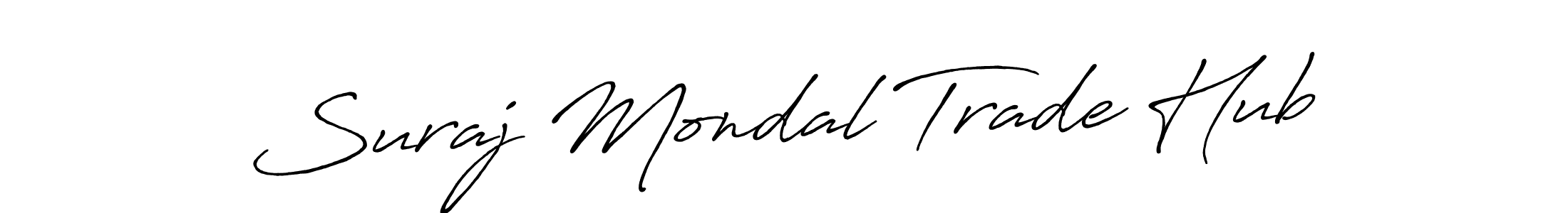 It looks lik you need a new signature style for name Suraj Mondal Trade Hub. Design unique handwritten (Antro_Vectra_Bolder) signature with our free signature maker in just a few clicks. Suraj Mondal Trade Hub signature style 7 images and pictures png