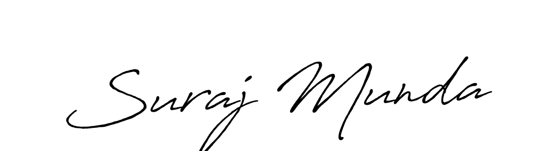 The best way (Antro_Vectra_Bolder) to make a short signature is to pick only two or three words in your name. The name Suraj Munda include a total of six letters. For converting this name. Suraj Munda signature style 7 images and pictures png