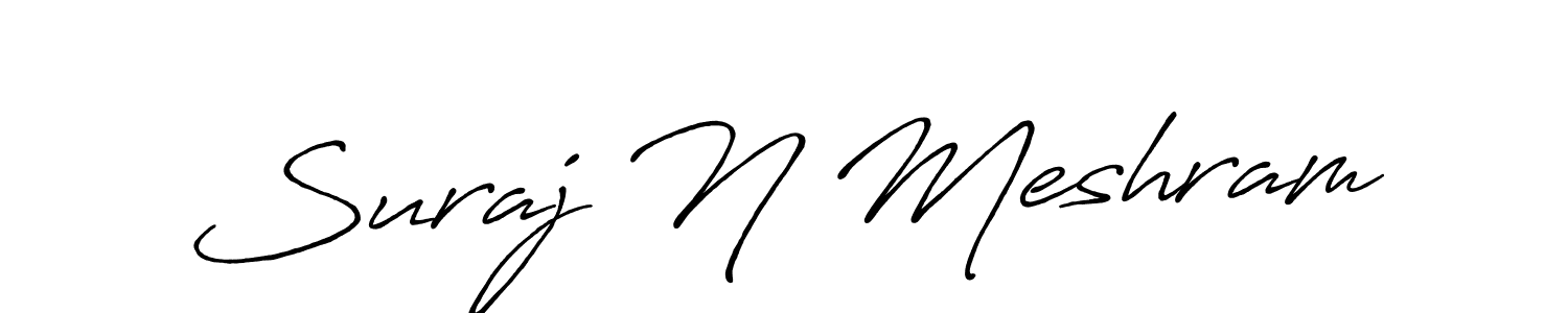 You can use this online signature creator to create a handwritten signature for the name Suraj N Meshram. This is the best online autograph maker. Suraj N Meshram signature style 7 images and pictures png